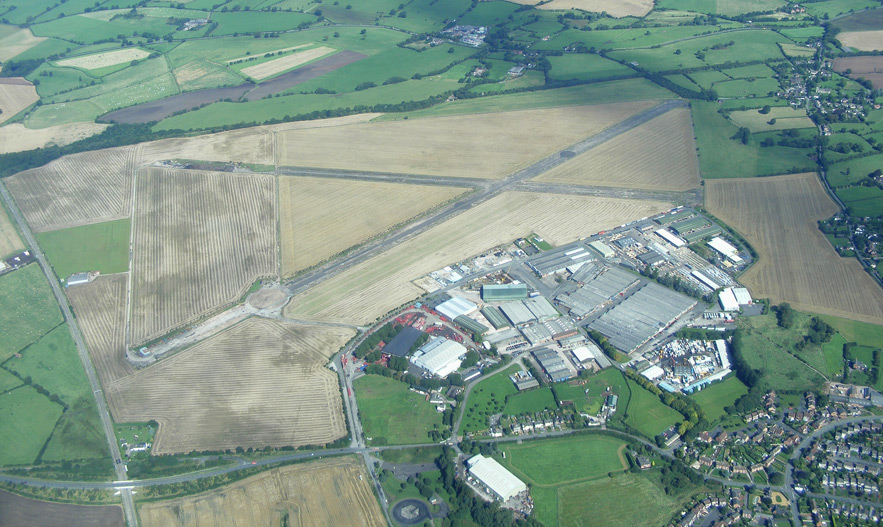 Aerial View of Hixon Airfield Industrial Estate